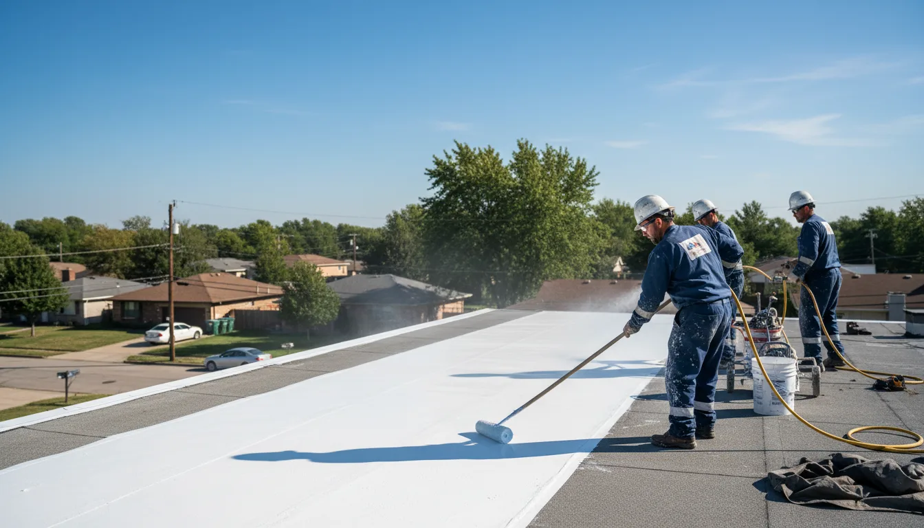 Commercial roof coating in Hooper, CO near me